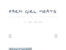 Tablet Screenshot of farmgirlfood.com